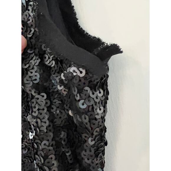 Talbots metallic sequin midi special occasion dress 4 - Picture 5 of 6